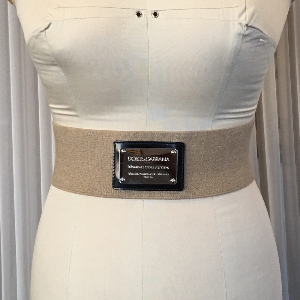 Dolce & Gabbana Stretch Waist Cinching Belt